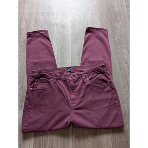 Gap Denim True Skinny Burgundy Jeans Size 16/33 Womens